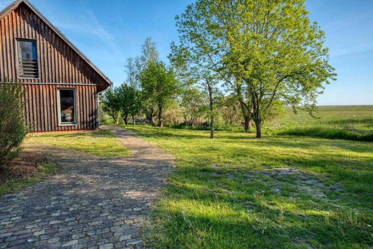 traumHaff Küstenchalets - einzigartige Chalets an der Ostsee. Ganz aus Lärchenholz mit Kamin und Sauna Vogelsang-Warsin Exterior foto